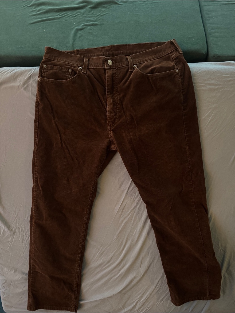 Levi’s 505 Regular fit brown corduroy men’s